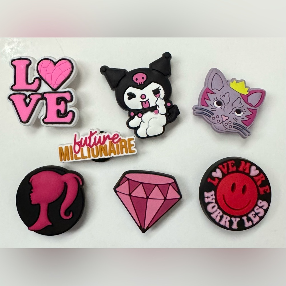 Cute Cartoon Shoe Charms Set